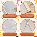 Height Chart for Kids Customizable Kids Height Wall Chart with Stickers, Marker & Hook Hanging Growth Chart Measurement for Wall Easy Installation for Baby Room Nursery and Playroom by CozyNest Decor
