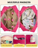 Dance Bag, Kid Weekender Bags，Teen Girl Gifts Trendy Stuff-Girl Overnight Bag with Wet Pocket，Lightweight Travel Tote Personalized Cheer Bags with Makeup Pouch by TinyTreasures Baby Boutique