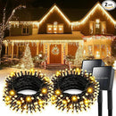 Solar String Lights for Outside, 2 Pack 100 Led Solar String Lights Outdoor Waterproof 100ft Solar Fairy Lights 8 Lighting Mode Solar String Lights Idea for Garden,Courtyards,Trees(Warm White) by GreenHaven Gardens