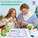 Crochetta Crochet Kit for Beginners, Beginner Crochet Animal Kits for Adults with Step-by-Step Video Tutorials, DIY Knitting & Crocheting Craft Hobbies Supplies, 2 Pack Frog Amigurumi(40%+ Yarn) by TinyTreasures Baby Boutique