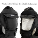 SUNVENO 3 in 1 Ergonomic Baby Carrier with Hip Seat for Newborns and Toddlers, Supports 20 lbs and Up, Waist and Back Relief with Large Weight Capacity for All Season Use,Black by TinyTreasures Baby Boutique