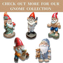 Fantasy Dragon Gnome Garden Statue - 6.8" Weatherproof Resin Garden Gnome with Baby Dragon, Unique Outdoor & Indoor Decor, Handcrafted Yard Art, for Fantasy Lovers & Gardeners by GreenHaven Gardens