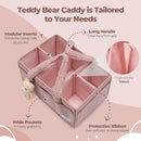 PeraBella Baby Diaper Caddy Organizer with Handle, Boy & Girl Shower Gift Basket, Portable Diaper Storage Basket Bin for Wipes, Newborn Baby Essentials Registry Search Must Haves, Car Caddy Organizer by TinyTreasures Baby Boutique