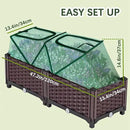 47.2" *14.6" *13.4" Foldable Garden Row Accelerator Plants Cover for Raised Garden Bed, Mini Greenhouse Cover with Two Air Hole and Breathable Mesh, Frost Cover for Plant Vegetable Seedling Protector by GreenHaven Gardens