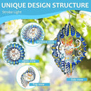 Butterfly Wind Spinner Hanging,12In 3D Wind Spinners Outdoor Butterfly Gifts for Women Mom Grandma Wife Father,Mandala Wind Spinner Garden Decorations Yard Art Christmas Ornament by GreenHaven Gardens
