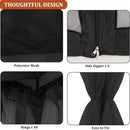 Gazebo Mosquito Netting Replacement 10' x 10' x 7'1'', Universal 4-Panel Screen Sidewall with Zipper, Black (Mosquito Net Only) by GreenHaven Gardens