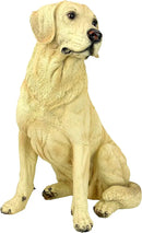 Design Toscano Golden Labrador Retriever Dog Garden Statue, 15 Inch, Full Color by GreenHaven Gardens