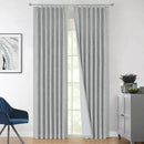 Vision Home Silver Grey Pinch Pleated Full Blackout Curtains Room Darkening Window Curtains 120 inch for Living Room Bedroom Thermal Insulated Pinch Pleat Drapes with Hooks Back Tab 2 Panel 40"Wx120"L by CozyNest Decor