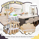 Portable Booster Seat, Toddler Baby Seat with Tray for Dining Table Compact Floor Chair for Camping Lawn Beach Babies Travel 6-36 Months by TinyTreasures Baby Boutique