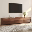 POVISON Fully-Assembled Mid Century Modern TV Stand, 94.49" Wood Media Console with Adjustable LED Light, Entertainment Center with Storage for Living Room by CozyNest Decor