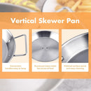 Elcoho Al Pastor Skewer for Grill BBQ Vertical Skewer Pan with Spikes Brush Tongs Screwdriver Al Pastor Rotating Grill Vertical Rotisserie for Turkey Tacos Al Pastor Shawarma Chicken on Smoker Oven by GreenHaven Gardens