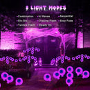 Solar Eyeball Lights Outdoor Waterproof 4 Pack 32 LED Halloween Eyeball Lights 8 Modes Scary Eyeballs Swaying Lights Eyeballs Halloween Decoration for Outside Yard Garden Party Decor (Purple) by GreenHaven Gardens