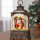 Nativity Snow Globe Lantern Christmas Decorations Gifts Auto Snowfall Glitter Music Collection Manger Sheep Pen Nativity Scene with 6H Timer USB/Battery Powered 10.2 inch by CozyNest Decor