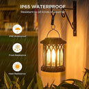 WdtPro Solar Lanterns Outdoor Hanging 4 Pack, Upgraded Bright Waterproof Lantern for Outside, Over 12Hrs Powered Lights for Garden, Yard, Patio Decor (Warm Light) by CozyNest Decor