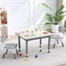 Kids Table and 2 Chairs Set, Height Adjustable (17.7"-26.1") Toddler Table and Chair Set, Multi-Activity Table with Graffiti Desktop, Children’s Table and Chairs for Classroom, Home & Daycare by CozyNest Decor