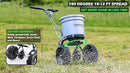 Yard Commander - Commercial 50 LB Walk-Behind Push Broadcast Spreader - 10-12 Foot Spread - Fertilizer, Salt & Grass Seed - Clog Free Design - Fully Enclosed Gear Box - Adjustable Drop Rate by GreenHaven Gardens