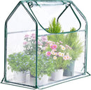 Quictent Portable Mini Cloche Greenhouse w/ Elevated Bottom, Reinforced High Light Transmission Waterproof UV-Resistant Hot House for Indoor Outdoor, 36" x 18" x 33", Clear by GreenHaven Gardens