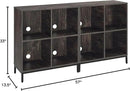 Crosley Furniture Jacobsen 2-Piece Vinyl Record Storage Cube Bookcase Set and Record Player Stand, Brown Ash by CozyNest Decor