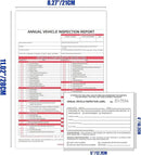30-Pack Annual Vehicle Inspection Report Form & Adhesive Vinyl Label 2-Ply,3-Ply Carbonless Form DOT Compliant by GreenHaven Gardens