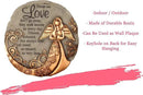 Spoontiques - Garden Décor - Bronze Angel Stepping Stone - Decorative Stone for Garden