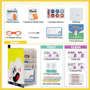 StBernard First Aid Kit for Kids, Small Pocket Size Medical Kit with Cute Bnadages, Tools for Daily Emergencies, Organized Pouch for Toddler & Children, Home, Camping, Travel, Playground(Yellow) by TinyTreasures Baby Boutique