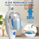 Steam Mop for Floor Cleaning, 10in1 Multi Purpose Handheld Steamer Cleaner Detachable for Vinyl, Laminate, Carpet, Tile Hard Floor Grout w/ 2 pad, 23ft Cord, 15oz Tank, Adjustable Steam & Height by CozyNest Decor