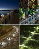 Biling Solar Outdoor Lights - 12 Pack, Bright Uplight Sidelight, Waterproof Deck Lights for Yard, Walkway, Garden, Poolside (White) by GreenHaven Gardens