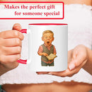 Personalized Coffee Mug, Custom Photo Caricature Gift, Funny Customized Coffee Gift for Men & Women, Custom Mugs with Pictures, Red 11oz Customized Ceramic Tea Cup by TinyTreasures Baby Boutique