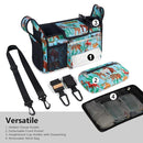 TOPDesign Universal Baby Stroller Organizer, Stroller Caddy with Detachable Mesh Bag & Heightened Insulated Cup Holders & Non-Slip Secure Hooks Accessories, Fits Most Strollers (Tropical Rainforest) by TinyTreasures Baby Boutique