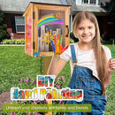Little Library Box Outdoor Kit - A Wooden Library Box and A Library Garden Flag for Sharing Books, Communication and Learning Between Neighbouring Communities by GreenHaven Gardens