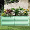 Land Guard 6×3×2ft Galvanized Raised Garden Bed, Planter Boxes Outdoor, Raised Garden Beds Outdoor for Vegetables, Flowers, Herbs, 269 Gallons, Lime Green… by GreenHaven Gardens