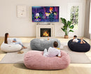 Hobestluk 4FT Bean Bag Chairs Adult Bean Bag with Portable Handle Comfy Large Bean Bag Chair with Removable Cover for Living Room Bedroom or Reading Nook (Stripe Grey, 4FT) by TinyTreasures Baby Boutique