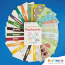 LearnWorx 101 Baby Flash Cards for Toddlers 1-3 | Award Winning First Words Toddler Flash Cards | Speech Toys Help Learn Objects, Numbers & Play Games - Big Toddler Learning Flashcards Preschool Kids by TinyTreasures Baby Boutique