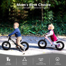 12" Balance Bike for 2, 3, 4, 5 Year Old Boys and Girls, Lightweight Nylon Frame Toddler Training Bike No Pedal Bikes for Kids with Adjustable Seat and Air Tires by TinyTreasures Baby Boutique