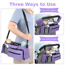 Accmor Universal Stroller Organizer with Insulated Cup Holder Detachable Phone Bag and Shoulder Strap,Stroller Bag Caddy Organizer Fits for Uppababy, Baby Jogger, Britax Strollers by TinyTreasures Baby Boutique