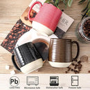 Hasense Ceramic Coffee Mugs Set of 6, 15 oz Large Porcelain Mugs with Handle for Women Men, Colorful Coffee Cups for Latte, Tea, Cappuccino, Microwave & Dishwasher Safe by CozyNest Decor