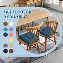 puredown® Chair Cushions for Dining Chairs, Tufted Memory Foam Chair Pads with Non-Slip Backing, Kitchen Seat Cushions with Ties, Washable Seat Pads Set of 4, 15.5" x 15.5" x 4", Navy by CozyNest Decor