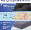 Chair Cushions, Foam Dining Chair Cushions, Tufted Indoor Chair Pads,16.5” x 16.5” x 3.5”, Set of 4, Black by GreenHaven Gardens