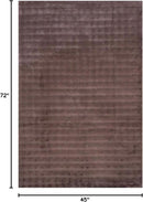nuLOOM Jeni Checkered 3'9" x 6' Machine Washable Area Rug for Living Room Bedroom Dining Room Kitchen, Dark Brown by CozyNest Decor