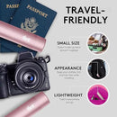 Flint Rose Gold Retractable Mini Lint Roller with 90 Extra Sticky Sheets, Small and Portable Lint Roller, Ideal Pet Hair Remover, Travel Lint Rollers for pet Hair Extra Sticky by CozyNest Decor