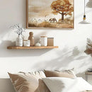 24 Inch Floating Shelves for Wall Rustic Light Wood Wall Shelves for Bedroom Set of 4 by CozyNest Decor