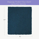 Bigacogo Chunky Knit Throw Blanket for Couch, 51x63 inches, 100% Hand Knitted with Thick Jumbo Chenille Yarn, Cozy Soft Large Rope Knot Cable Crochet Blankets for Sofa Bed Living Room, Deep Sea Blue by CozyNest Decor