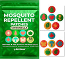 RiptGear Mosquito Patches - 78 Pack of Bug Stickers for Kids and Adults, Natural Citronella Patch Sticks to Any Surface - DEET Free Mosquito Stickers by TinyTreasures Baby Boutique