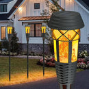 Flickering Flames Torch Light Solar Garden Lights Waterproof Landscape Lighting - 4 Pack by GreenHaven Gardens