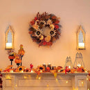 Fall Wreaths for Front Door Decor - Walasis 20 Inch Thanksgiving Wreath with Maple Leaves White Pumpkin Daisy Sunflower Wreath Autumn Harvest Decorations for Table Front Porch by CozyNest Decor
