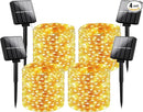 Outdoor Solar String Lights Waterproof 288Ft, 4-Pack Each 72FT 200 LED Solar Powered Fairy Lights with 8 Lighting Modes, Copper Wire Lights for Patio, Garden, Party, Wedding (Warm White) by GreenHaven Gardens