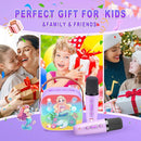 Mermaid Mini Karaoke Machine Toys: Kids Toys Girls Birthday Gifts Age 3-12+ LED Portable Bluetooth Speaker with 2 Wireless Microphone Gift Toy for 4 5 6 7 8 9 Years Old Girl Boy Kid Adult by TinyTreasures Baby Boutique