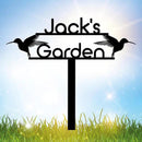 Personalized Metal Garden Sign with Stake, Custom Garden Decor for Outdoor, Custom Family Name Sign, Patio Decorations, Lawn Art, Farmhouse Decorative, Housewarming Gift (CstmDesign9) by CozyNest Decor