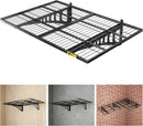 2x3ft Adjustable Rail Wall Garage Storage Shelf, Tool Room, Supermarket Wall Storage Shelving Rack (1 Pack-Black) by GreenHaven Gardens