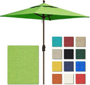 EliteShade USA 10-Year-Non-Fading 6x6Ft Square Market Umbrella Patio Outdoor Table Umbrella with Ventilation, Macaw Green by GreenHaven Gardens